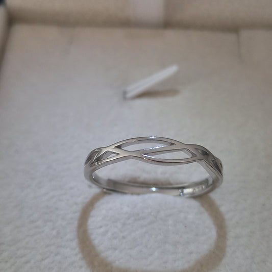 Anillo para caballero, estilo Infinito, Material Plata 925