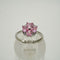 Anillo “Trébol de Corazones Rosados” – Plata 925 con Zirconias