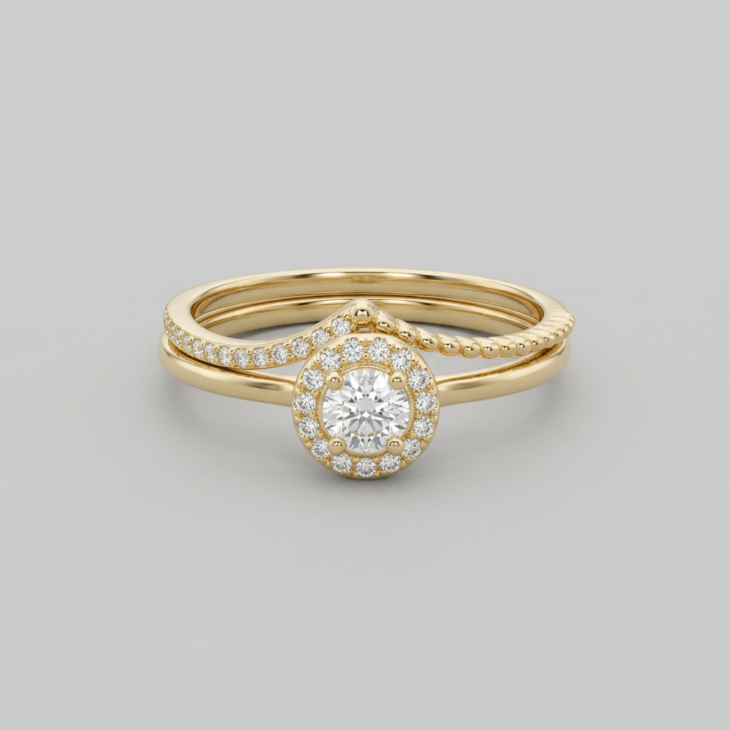 Anillos Duo de plata con baño de oro 14K son la opción perfecta para el estilo y la elegancia