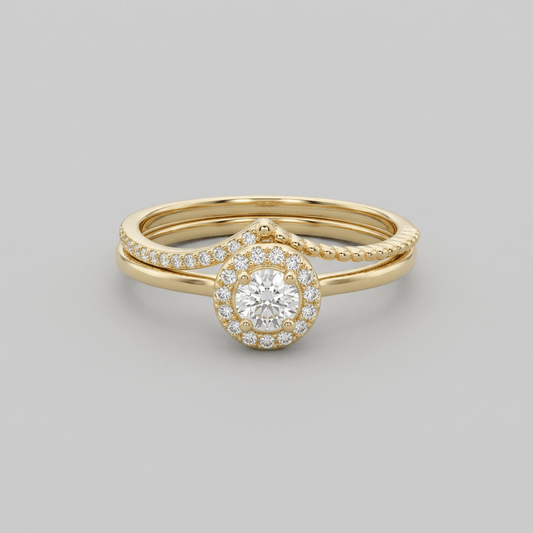 Anillos Duo de plata con baño de oro 14K son la opción perfecta para el estilo y la elegancia