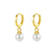 Aretes de Aro en Plata 925 con Baño de Oro y Perlas Colgantes - Aurora Boré