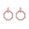 Aretes de Plata con baño de Oro Rosa, Estilo Elegante, irradia Ternura y Estilo. - Aurora Boré