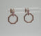 Aretes de Plata con baño de Oro Rosa, Estilo Elegante, irradia Ternura y Estilo.