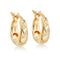 Aretes "Dorada Estelar" – Plata 925 con Baño de Oro 18K y Zirconias Blancas