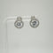 Aretes Estilo Halo en Plata 925 con Zirconias Cúbicas