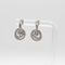 Aretes estilo Halo, material Plata 925 y Zirconias