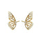 Aretes Mariposa hechos en 925 de plata con baño de oro 18K - Aurora Boré