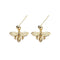 Aretes de Abeja, Plata 925 con Baño de Oro 18K - Aurora Boré