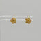 Aretes Plata 925 en forma de flor, con tope de bolita - Aurora Boré