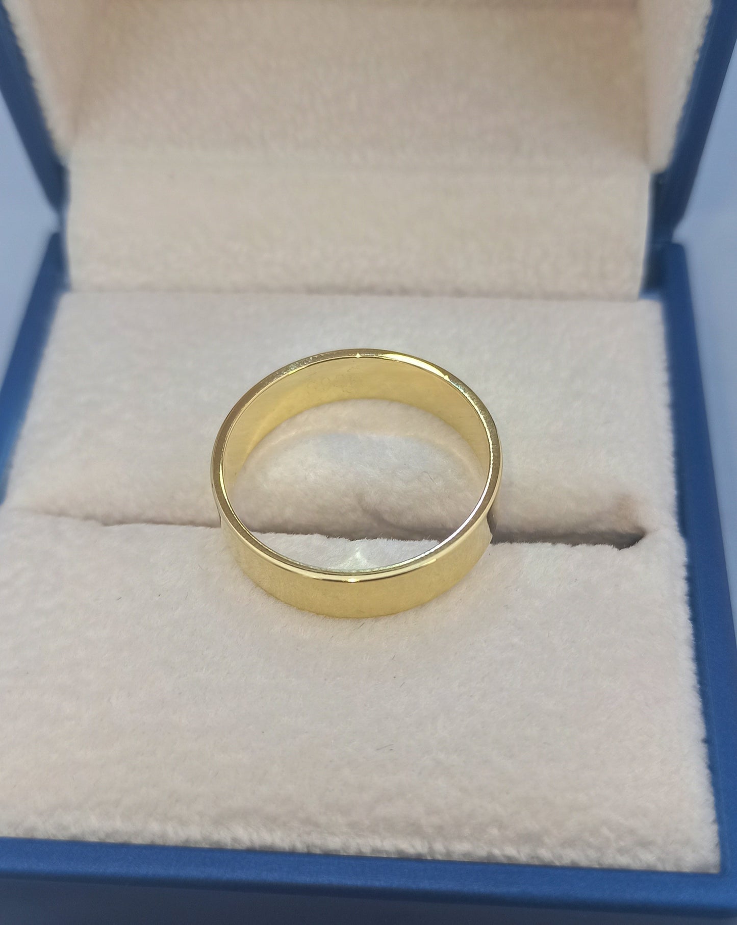 Argolla de Matrimonio en Plata 925 con baño de Oro 18K