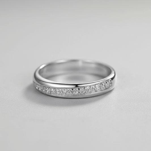 Argolla de Plata 925 con Zirconias cúbica