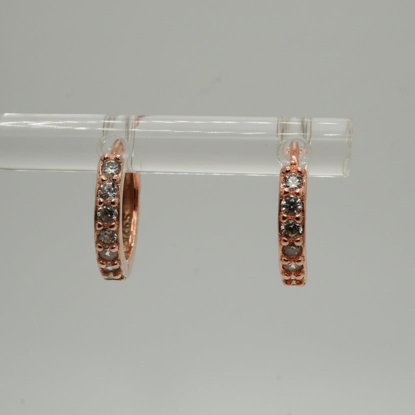 Argollas Brillo Clásico, Plata 925 con Zirconias Cúbicas