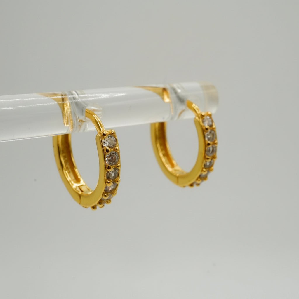 Argollas Brillo Clásico, Plata 925 con Zirconias Cúbicas