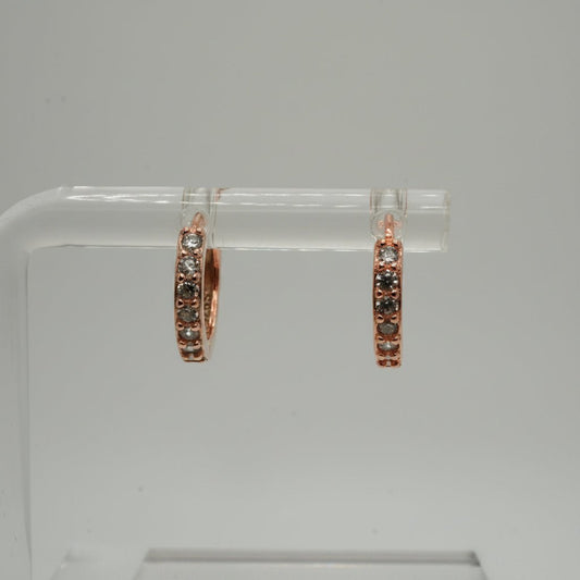 Argollas Brillo Clásico, Plata 925 con Zirconias Cúbicas