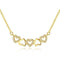 Cadena Corazones en Plata 925 con Baño de Oro 18K - Aurora Boré