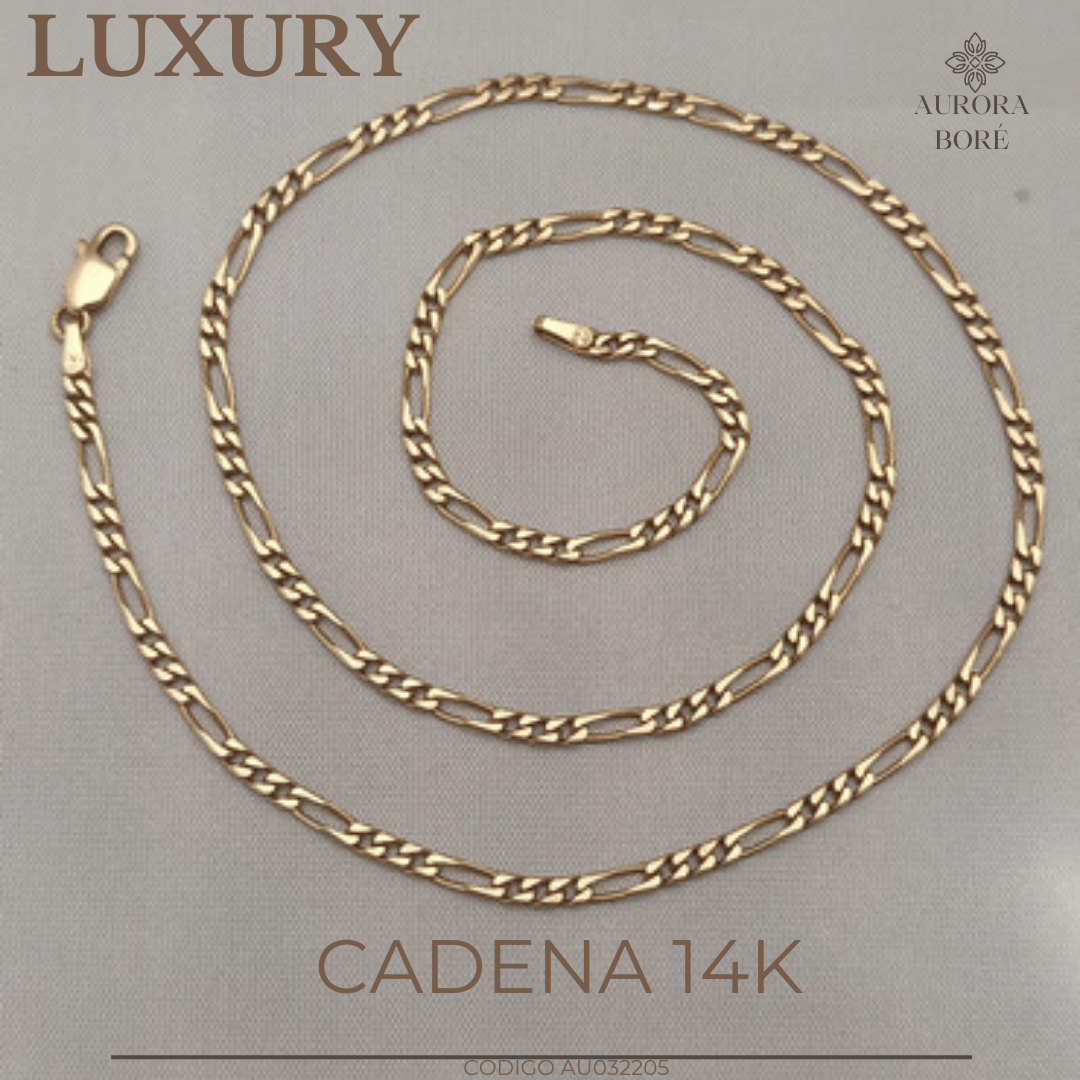 Cadena de Oro de 14 Kilates unisex