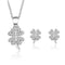 Conjunto de trébol de cuatro hojas en plata de ley 925 - Aurora Boré