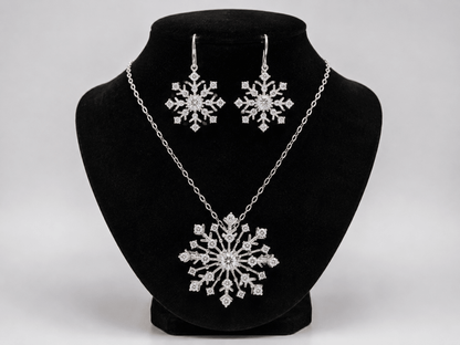 Copo de Nieve en Plata 925 y Zirconias Brillantes