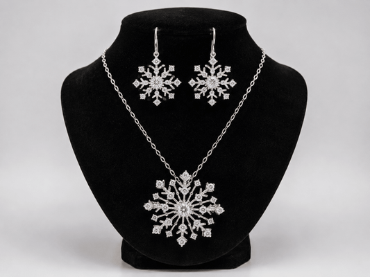 Copo de Nieve en Plata 925 y Zirconias Brillantes