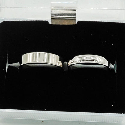 Dúo de Anillos “Compromiso Clásico” – Plata 925