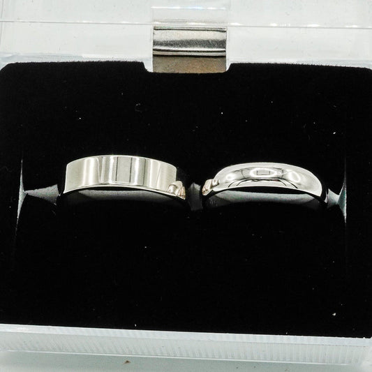 Dúo de Anillos “Compromiso Clásico” – Plata 925