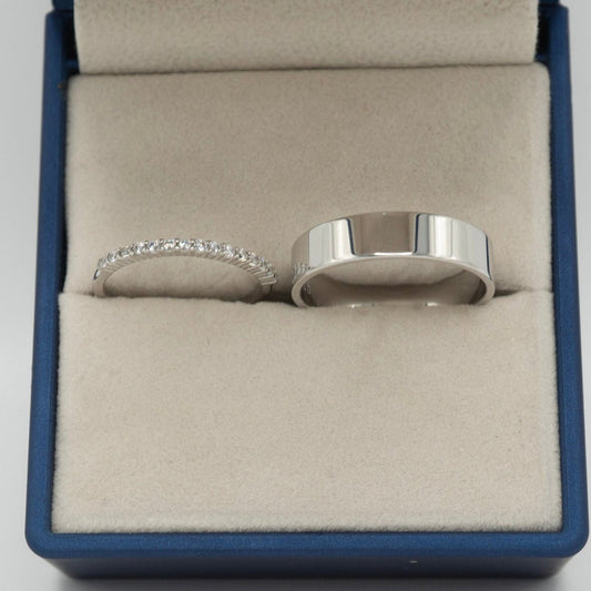 Dúo de Argollas en Plata 925 – Elegancia y Brillo Atemporal