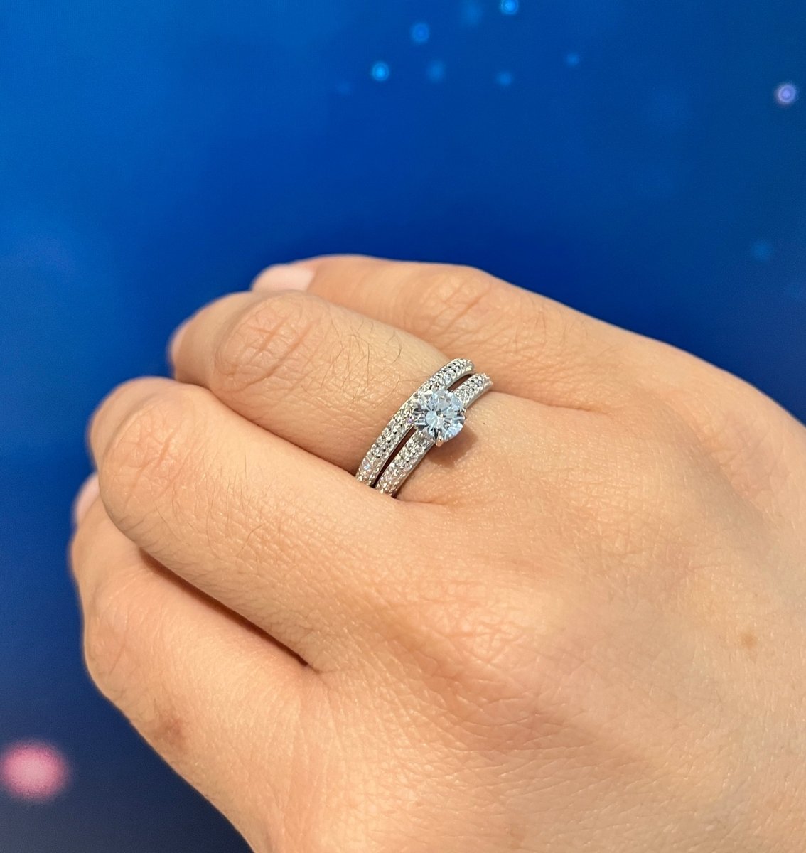 Dúo de Dama ee Plata 925 con Zirconias que te hará Lucir Elegante