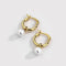 Hermosas argollas, aretes de perlas y plata de 925 - Aurora Boré