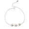 Pulsera con flores de margaritas realizadas en Plata 925