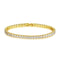 Pulsera Tennis, con Baño de Oro 18K y Zirconias Cúbicas